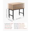 image:imageVEVOR Adjustable Workbench 48 x 20inch Heavy Duty Work Bench with 285383 Inches Height Adjustment 2000 lbs Capacity Garage Workbench with Power Outlets Suitable for Office Garage WorkshopUniversal Wheels48x24