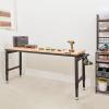 image:imageVEVOR Adjustable Workbench 48 x 20inch Heavy Duty Work Bench with 285383 Inches Height Adjustment 2000 lbs Capacity Garage Workbench with Power Outlets Suitable for Office Garage WorkshopRubber PadUniversal Wheels72x25x395