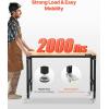 image:imageVEVOR Adjustable Workbench 48 x 20inch Heavy Duty Work Bench with 285383 Inches Height Adjustment 2000 lbs Capacity Garage Workbench with Power Outlets Suitable for Office Garage WorkshopRubber PadUniversal Wheels48x24