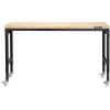 image:imageVEVOR Adjustable Workbench 48 x 20inch Heavy Duty Work Bench with 285383 Inches Height Adjustment 2000 lbs Capacity Garage Workbench with Power Outlets Suitable for Office Garage WorkshopRubber PadUniversal Wheels60x22