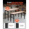 image:imageVEVOR Adjustable Workbench 48 x 20inch Heavy Duty Work Bench with 285383 Inches Height Adjustment 2000 lbs Capacity Garage Workbench with Power Outlets Suitable for Office Garage WorkshopHeight AdjustmentPower Outlets61x20