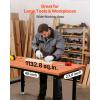 image:imageVEVOR Adjustable Workbench 48 x 20inch Heavy Duty Work Bench with 285383 Inches Height Adjustment 2000 lbs Capacity Garage Workbench with Power Outlets Suitable for Office Garage WorkshopRubber Pad48x24