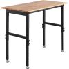 image:imageVEVOR Adjustable Workbench 48 x 20inch Heavy Duty Work Bench with 285383 Inches Height Adjustment 2000 lbs Capacity Garage Workbench with Power Outlets Suitable for Office Garage WorkshopRubber Pad48x24