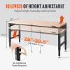 image:imageVEVOR Adjustable Workbench 48 x 20inch Heavy Duty Work Bench with 285383 Inches Height Adjustment 2000 lbs Capacity Garage Workbench with Power Outlets Suitable for Office Garage WorkshopRubber PadUniversal Wheels72x25x395