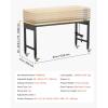 image:imageVEVOR Adjustable Workbench 48 x 20inch Heavy Duty Work Bench with 285383 Inches Height Adjustment 2000 lbs Capacity Garage Workbench with Power Outlets Suitable for Office Garage WorkshopRubber PadUniversal Wheels60x22