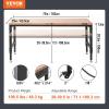 image:imageVEVOR Adjustable Workbench 48 x 20inch Heavy Duty Work Bench with 285383 Inches Height Adjustment 2000 lbs Capacity Garage Workbench with Power Outlets Suitable for Office Garage WorkshopRubber PadUniversal Wheels72x25x395