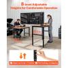 image:imageVEVOR Adjustable Workbench 48 x 20inch Heavy Duty Work Bench with 285383 Inches Height Adjustment 2000 lbs Capacity Garage Workbench with Power Outlets Suitable for Office Garage WorkshopRubber Pad48x24