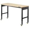 image:imageVEVOR Adjustable Workbench 48 x 20inch Heavy Duty Work Bench with 285383 Inches Height Adjustment 2000 lbs Capacity Garage Workbench with Power Outlets Suitable for Office Garage WorkshopRubber PadUniversal Wheels60x22
