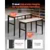 image:imageVEVOR Adjustable Workbench 48 x 20inch Heavy Duty Work Bench with 285383 Inches Height Adjustment 2000 lbs Capacity Garage Workbench with Power Outlets Suitable for Office Garage Workshop48x20X383