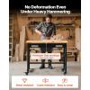 image:imageVEVOR Adjustable Workbench 48 x 20inch Heavy Duty Work Bench with 285383 Inches Height Adjustment 2000 lbs Capacity Garage Workbench with Power Outlets Suitable for Office Garage WorkshopDrawer StorageUniversal Wheels48x244x374