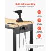 image:imageVEVOR Adjustable Workbench 48 x 20inch Heavy Duty Work Bench with 285383 Inches Height Adjustment 2000 lbs Capacity Garage Workbench with Power Outlets Suitable for Office Garage WorkshopRubber PadUniversal Wheels60x22