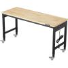 image:imageVEVOR Adjustable Workbench 48 x 20inch Heavy Duty Work Bench with 285383 Inches Height Adjustment 2000 lbs Capacity Garage Workbench with Power Outlets Suitable for Office Garage WorkshopRubber PadUniversal Wheels60x22