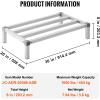 image:imageVEVOR Aluminum Dunnage Rack 48 x 14 Commercial Food Floor Rack 8 Off the Floor 1000 lbs Capacity AllWelded Aluminum Storage for Storage in Restaurants Kitchens Garages and Vehicles36 x 20x 8