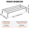 image:imageVEVOR Aluminum Dunnage Rack 48 x 14 Commercial Food Floor Rack 8 Off the Floor 1000 lbs Capacity AllWelded Aluminum Storage for Storage in Restaurants Kitchens Garages and Vehicles48 X 20x 8