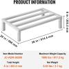 image:imageVEVOR Aluminum Dunnage Rack 48 x 14 Commercial Food Floor Rack 8 Off the Floor 1000 lbs Capacity AllWelded Aluminum Storage for Storage in Restaurants Kitchens Garages and Vehicles36 x 20x 8