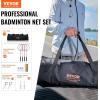 image:imageVEVOR Badminton Net Height Adjustable Volleyball Net Wide Foldable Pickleball Net Portable Easy Setup Tennis Net Set with Poles Stand and Carry Bag for Kids Backyard Game Indoor Outdoor Use20 Ft  Tube Diameter 10 Inch