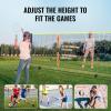 image:imageVEVOR Badminton Net Height Adjustable Volleyball Net Wide Foldable Pickleball Net Portable Easy Setup Tennis Net Set with Poles Stand and Carry Bag for Kids Backyard Game Indoor Outdoor Use10ft