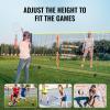 image:imageVEVOR Badminton Net Height Adjustable Volleyball Net Wide Foldable Pickleball Net Portable Easy Setup Tennis Net Set with Poles Stand and Carry Bag for Kids Backyard Game Indoor Outdoor Use14ft