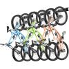 image:imageVEVOR Bike Storage Rack 6 Bike Racks and 3 Helmets Hooks Wall Mount Bike Storage Hanger Home amp Garage Organizer Customizable for Various Bike Sizes Adjustable Holder Holds Up to 300 lbs 48inchBike Storage Rack