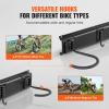 image:imageVEVOR Bike Storage Rack 6 Bike Racks and 3 Helmets Hooks Wall Mount Bike Storage Hanger Home amp Garage Organizer Customizable for Various Bike Sizes Adjustable Holder Holds Up to 300 lbs 48inchBike Storage Rack