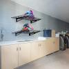 image:imageVEVOR Garage Shelving Wall Mounted 1 x 4 ft Heavy Duty Shelves 400 lbs Load Capacity Storage Rack Floating 2 Pack Suitable for Shop Shed Storage Black LL12481 x 4 ft