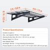 image:imageVEVOR Garage Shelving Wall Mounted 1 x 4 ft Heavy Duty Shelves 400 lbs Load Capacity Storage Rack Floating 2 Pack Suitable for Shop Shed Storage Black LL12482 X 4 Ft