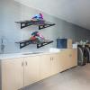 image:imageVEVOR Garage Shelving Wall Mounted 1 x 4 ft Heavy Duty Shelves 400 lbs Load Capacity Storage Rack Floating 2 Pack Suitable for Shop Shed Storage Black LL12482 X 4 Ft
