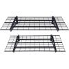 image:imageVEVOR Garage Shelving Wall Mounted 1 x 4 ft Heavy Duty Shelves 400 lbs Load Capacity Storage Rack Floating 2 Pack Suitable for Shop Shed Storage Black LL12482 X 4 Ft