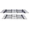 image:imageVEVOR Garage Shelving Wall Mounted 1 x 4 ft Heavy Duty Shelves 400 lbs Load Capacity Storage Rack Floating 2 Pack Suitable for Shop Shed Storage Black LL12482 x 6 ft