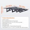 image:imageVEVOR Garage Shelving Wall Mounted 1 x 4 ft Heavy Duty Shelves 400 lbs Load Capacity Storage Rack Floating 2 Pack Suitable for Shop Shed Storage Black LL12482 x 6 ft