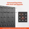 image:imageVEVOR Metal Pegboard Panels 24 x 12 Pegboard 4 Panels Heavy Duty Peg Board Wall Organizer with Accessories for Living Room Garage Tool Storage Office Organization Craft Room Kitchen Home Black2 PCS