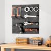 image:imageVEVOR Metal Pegboard Panels 24 x 12 Pegboard 4 Panels Heavy Duty Peg Board Wall Organizer with Accessories for Living Room Garage Tool Storage Office Organization Craft Room Kitchen Home Black2 PCS
