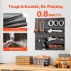 image:imageVEVOR Metal Pegboard Panels 24 x 12 Pegboard 4 Panels Heavy Duty Peg Board Wall Organizer with Accessories for Living Room Garage Tool Storage Office Organization Craft Room Kitchen Home Black2 PCS