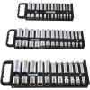 image:imageVEVOR Portable Socket Organizer Tray 3Piece Metric amp SAE Socket Organizer Set 14 38 and 12 HeavyDuty Socket Holder with Handle amp Magnetic Base for Tool Box Drawer Hold up to 76 SocketsMagnetic Socket Holder