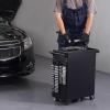 image:imageVEVOR Portable Socket Organizer Tray 3Piece Metric amp SAE Socket Organizer Set 14 38 and 12 HeavyDuty Socket Holder with Handle amp Magnetic Base for Tool Box Drawer Hold up to 76 SocketsMagnetic Socket Holder