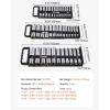 image:imageVEVOR Portable Socket Organizer Tray 3Piece Metric amp SAE Socket Organizer Set 14 38 and 12 HeavyDuty Socket Holder with Handle amp Magnetic Base for Tool Box Drawer Hold up to 76 SocketsMagnetic Socket Holder
