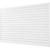 image:imageVEVOR Slat Wall Paneling 8 x 4 ft PVC Garage Slatwall without Accessories Black Slat Wall EasytoInstall Adjustable Slatwall Panel with Coupling Structure amp DIY Cutting Fits for Storage amp DisplayWhite