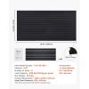 image:imageVEVOR Slat Wall Paneling 8 x 4 ft PVC Garage Slatwall without Accessories Black Slat Wall EasytoInstall Adjustable Slatwall Panel with Coupling Structure amp DIY Cutting Fits for Storage amp DisplayBlack