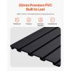 image:imageVEVOR Slat Wall Paneling 8 x 4 ft PVC Garage Slatwall without Accessories Black Slat Wall EasytoInstall Adjustable Slatwall Panel with Coupling Structure amp DIY Cutting Fits for Storage amp DisplayBlack