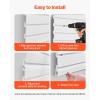 image:imageVEVOR Slat Wall Paneling 8 x 4 ft PVC Garage Slatwall without Accessories Black Slat Wall EasytoInstall Adjustable Slatwall Panel with Coupling Structure amp DIY Cutting Fits for Storage amp DisplayWhite