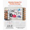 image:imageVEVOR Slat Wall Paneling 8 x 4 ft PVC Garage Slatwall without Accessories Black Slat Wall EasytoInstall Adjustable Slatwall Panel with Coupling Structure amp DIY Cutting Fits for Storage amp DisplayWhite
