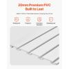 image:imageVEVOR Slat Wall Paneling 8 x 4 ft PVC Garage Slatwall without Accessories Black Slat Wall EasytoInstall Adjustable Slatwall Panel with Coupling Structure amp DIY Cutting Fits for Storage amp DisplayWhite