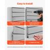 image:imageVEVOR Slat Wall Paneling 8 x 4 ft PVC Garage Slatwall without Accessories Black Slat Wall EasytoInstall Adjustable Slatwall Panel with Coupling Structure amp DIY Cutting Fits for Storage amp DisplayGray