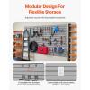image:imageVEVOR Slat Wall Paneling 8 x 4 ft PVC Garage Slatwall without Accessories Black Slat Wall EasytoInstall Adjustable Slatwall Panel with Coupling Structure amp DIY Cutting Fits for Storage amp DisplayGray