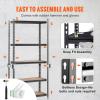 image:imageVEVOR Storage Shelves 3000 lbs 5 Tier Garage Storage Shelving 18 D x 48 W x 78 H Adjustable Metal Shelves for Garage Shelves Utility Rack Shelf Ideal for Kitchen Warehouse Basement Black36 L x 18 W x 72 H