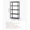 image:imageVEVOR Storage Shelves 3000 lbs 5 Tier Garage Storage Shelving 18 D x 48 W x 78 H Adjustable Metal Shelves for Garage Shelves Utility Rack Shelf Ideal for Kitchen Warehouse Basement Black18 D x 36 W x 72 H