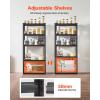image:imageVEVOR Storage Shelves 3000 lbs 5 Tier Garage Storage Shelving 18 D x 48 W x 78 H Adjustable Metal Shelves for Garage Shelves Utility Rack Shelf Ideal for Kitchen Warehouse Basement Black16 D x 32 W x 72 H