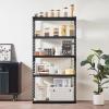 image:imageVEVOR Storage Shelves 3000 lbs 5 Tier Garage Storage Shelving 18 D x 48 W x 78 H Adjustable Metal Shelves for Garage Shelves Utility Rack Shelf Ideal for Kitchen Warehouse Basement Black16 D x 36 W x 714