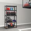 image:imageVEVOR Storage Shelves 3000 lbs 5 Tier Garage Storage Shelving 18 D x 48 W x 78 H Adjustable Metal Shelves for Garage Shelves Utility Rack Shelf Ideal for Kitchen Warehouse Basement Black12D x 30W x 60H