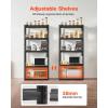 image:imageVEVOR Storage Shelves 3000 lbs 5 Tier Garage Storage Shelving 18 D x 48 W x 78 H Adjustable Metal Shelves for Garage Shelves Utility Rack Shelf Ideal for Kitchen Warehouse Basement Black18 D x 32 W x 72 H